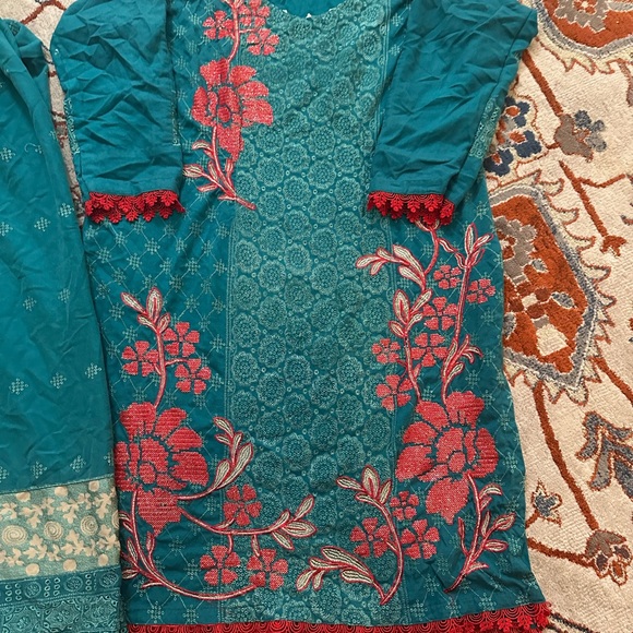 Winter 2 piece Pakistani dress salwar kameez xl embodied - Picture 1 of 7